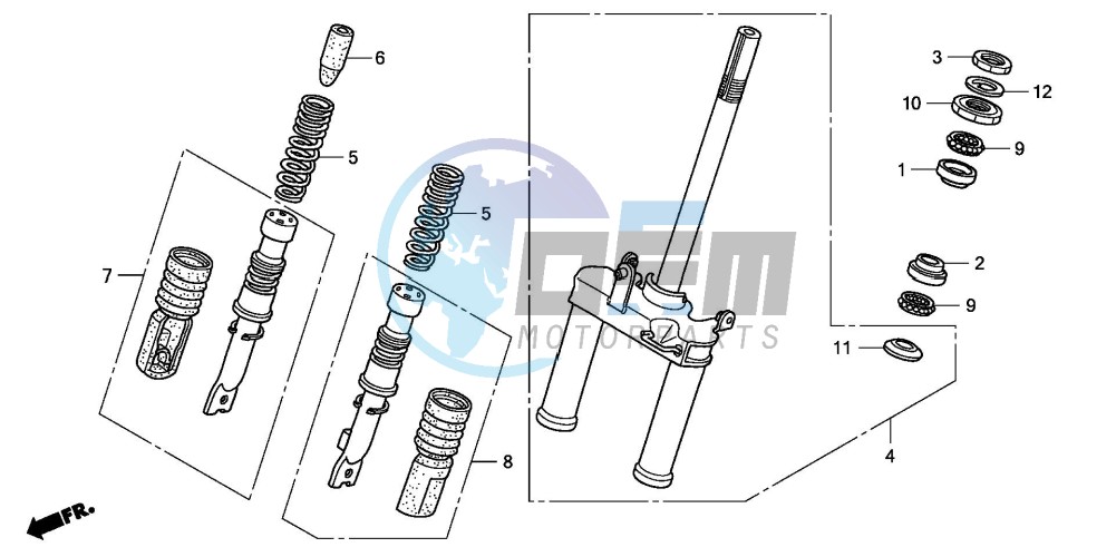 FRONT FORK/STEERING STEM