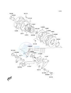 KDX 50 A (A1-A3) drawing CLUTCH