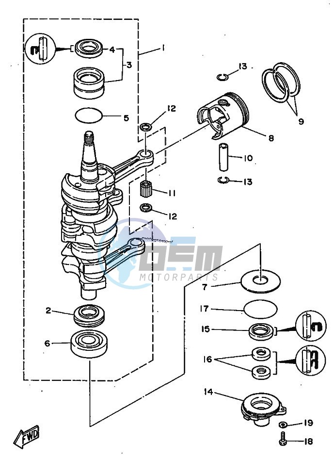 CRANKSHAFT--PISTON