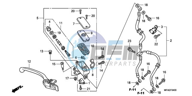 FR. BRAKE MASTER CYLINDER (CBF1000)