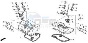 VT750CD3 drawing CYLINDER HEAD COVER