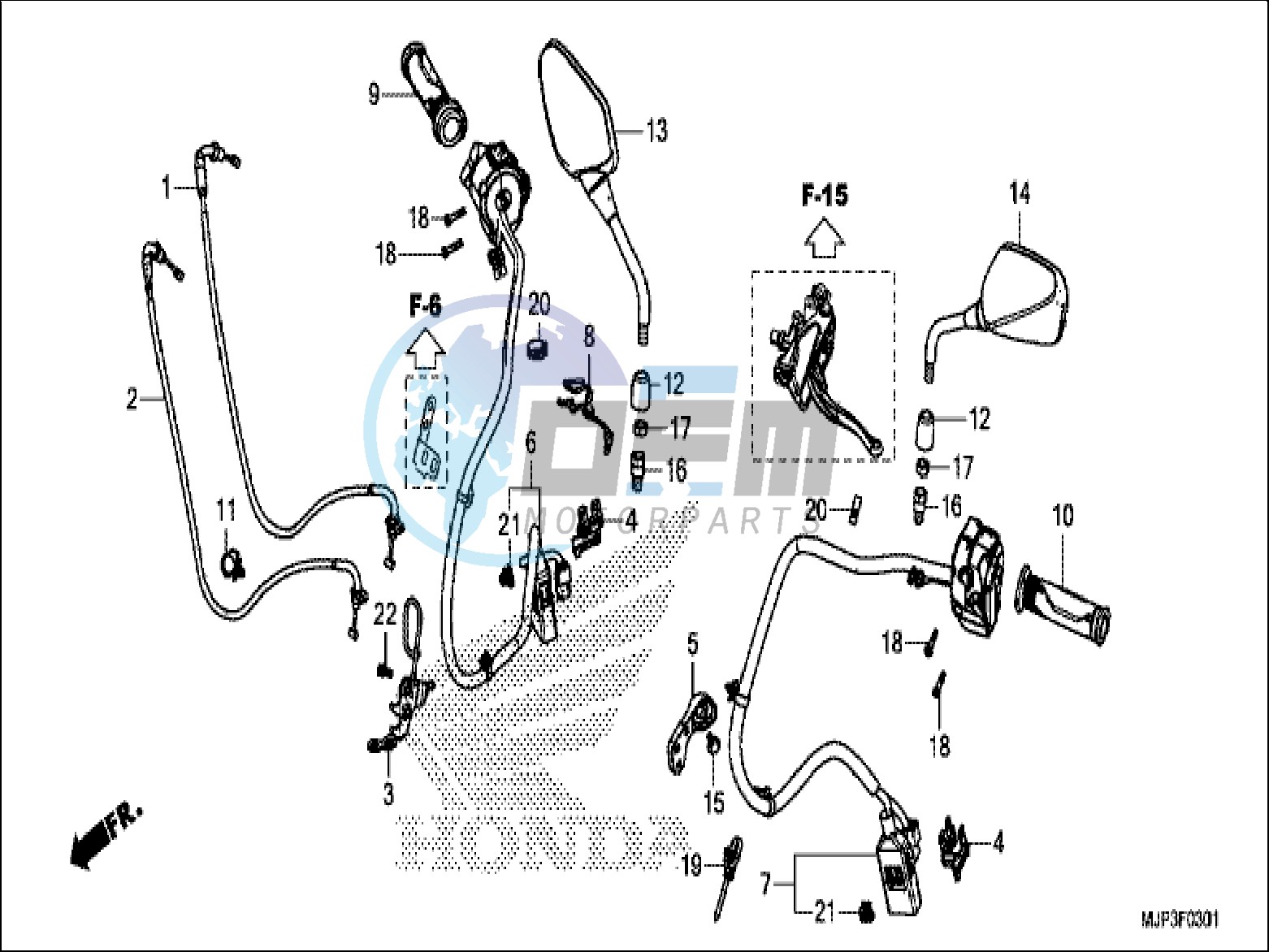 SWITCH/CABLE (CRF1000D)