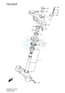 DL650X ABS V-STROM EU drawing STEERING STEM