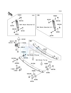 MULE 3010 TRANS 4x4 DIESEL KAF950C7F EU drawing Rear Suspension