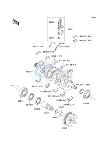 JT 1500 F [ULTRA 260LX] (F9F) F9F drawing CRANKSHAFT