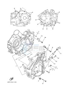 YFM700FWAD YFM7FGPB GRIZZLY 700 EPS (1HP3 1HP4) drawing CRANKCASE