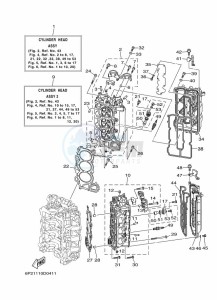 LF250TXR drawing CYLINDER--CRANKCASE-2