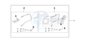 CBF1000SA France - (F / ABS CMF) drawing PANNIER STAY