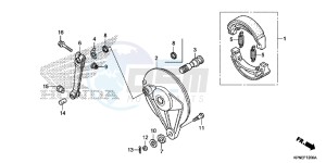 GLR1251WHH UK - (E) drawing REAR BRAKE PANEL