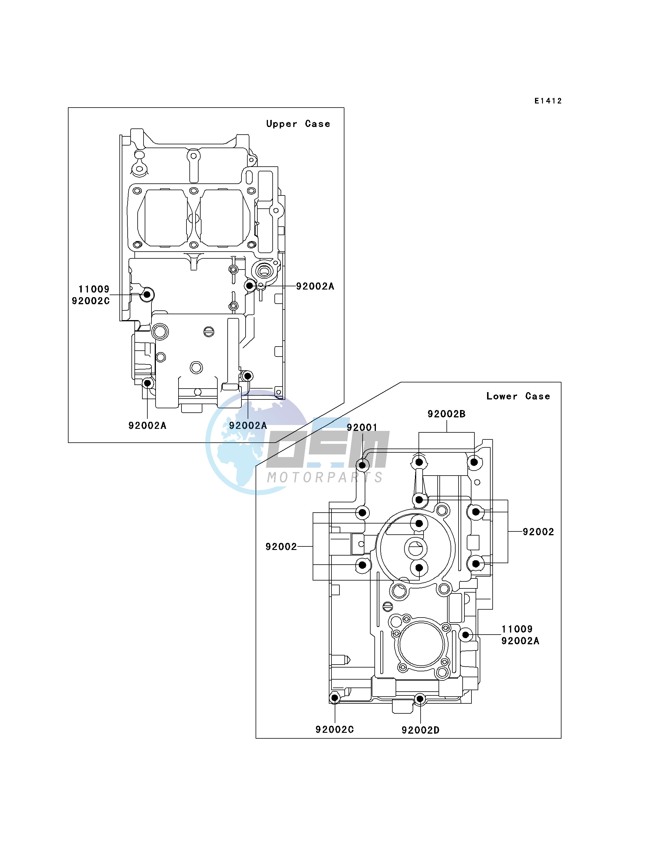 CRANKCASE BOLT PATTERN