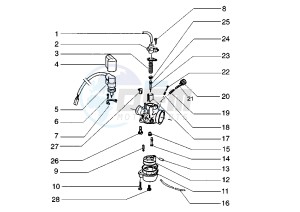 Zip 50 RST drawing Carburetor