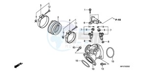 VT750C2F9 Australia - (U / KMH MME) drawing INTAKE MANIFOLD/INJECTOR