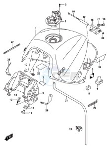 GSX-S1000F drawing FUEL TANK