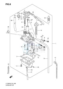 LT-Z50 (P19) drawing CARBURETOR