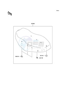 KVF650_4X4 KVF650DBF EU GB drawing Seat