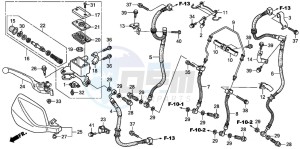 XL700VA drawing FR. BRAKE MASTER CYLINDER (ABS)