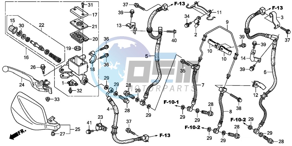 FR. BRAKE MASTER CYLINDER (ABS)