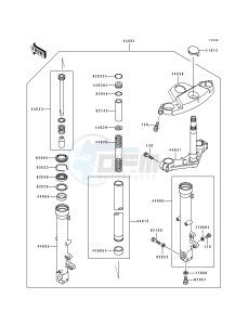 ZX 600 D [NINJA ZX-6] (D1) [NINJA ZX-6] drawing FRONT FORK