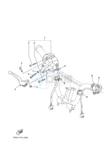 TT-R50 TT-R50E (2CJ6 2CJ7 2CJ8) drawing HANDLE SWITCH & LEVER