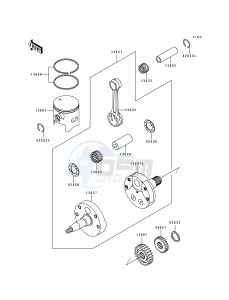 KX 250 K [KX250] (K) [KX250] drawing CRANKSHAFT_PISTON-- S- -