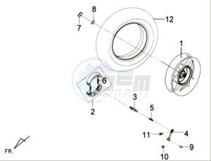 MIO 100 L6 drawing REAR WHEEL /  CENTRAL STAND