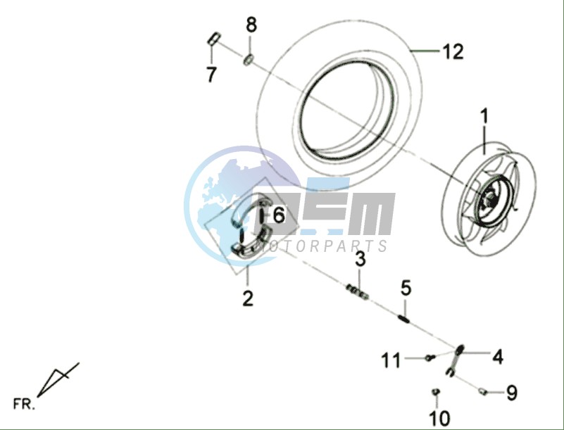 REAR WHEEL /  CENTRAL STAND