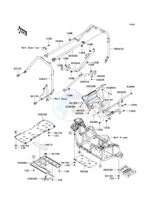 KRF 750 F [TERYX 750 4X4 NRA OUTDOORS] (F8F) F8F drawing GUARDS_CAB FRAME