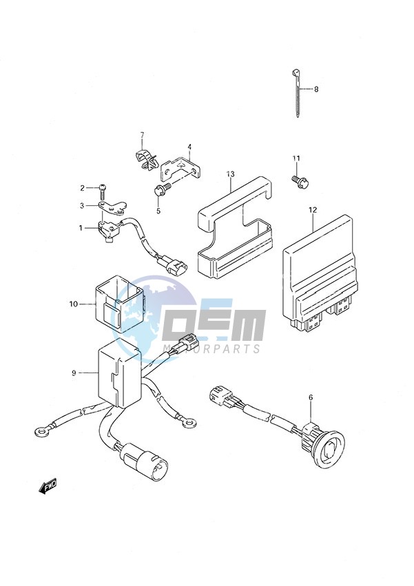 PTT Switch/Engine Control Unit