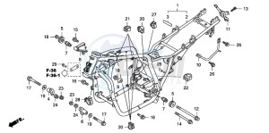 CB1300S CB1300SUPERBOLD'OR drawing FRAME BODY