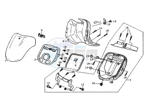 CINDERELLA - 100 cc drawing FRONT SHIELD HA10W-6