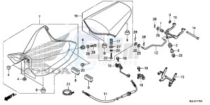 NC750SAF NC750S 4ED - (4ED) drawing SEAT