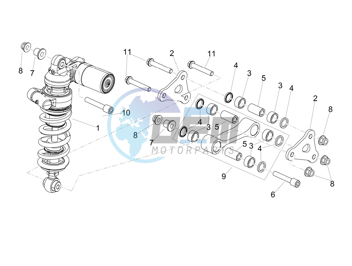 Rear shock absorber