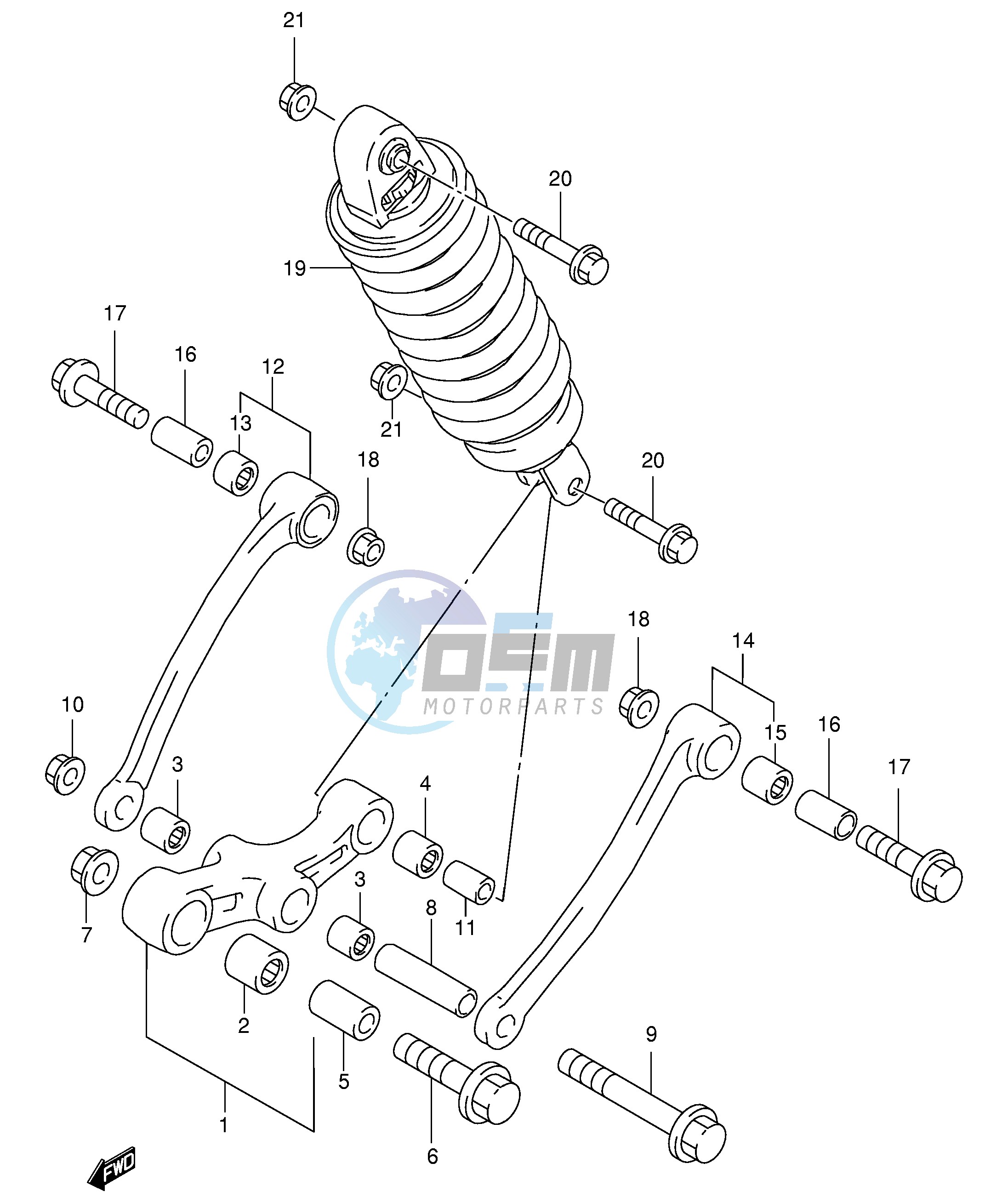 REAR CUSHION LEVER