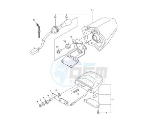 XJ6-S DIVERSION ABS 600 drawing TAILLIGHT