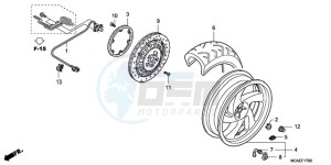 GL18009 NZ / AB NAV - (NZ / AB NAV) drawing REAR WHEEL