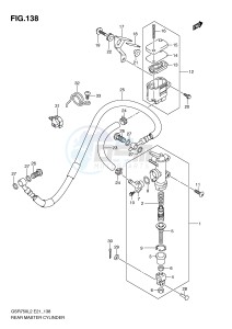 GSR750 (E21) drawing REAR MASTER CYLINDER (GSR750L2 E21)