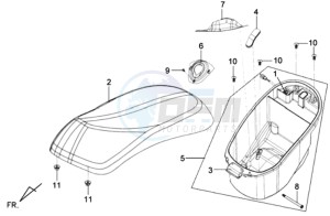 MIO 50 L5-L6 drawing BUDDYSEAT - HELMET BOX