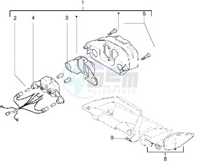 DNA 50 drawing Rear tail lamp