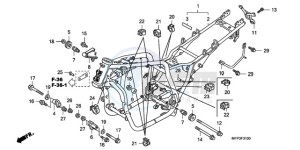 CB1300SA9 SI / ABS BCT MME TWO - (SI / ABS BCT MME TWO) drawing FRAME BODY