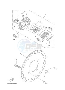 VP250 (5B2B 5B2B 5B2B 5B2B) drawing REAR BRAKE CALIPER