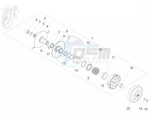 SPRINT 150 4T 3V IGET ABS E4 (NAFTA) drawing Driven pulley