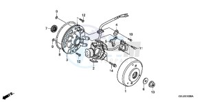 CRF50FB CRF50F ED drawing GENERATOR