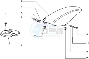 Typhoon 125 XR drawing Front and rear mudguard