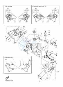 XTZ125E XTZ125 (1SBM) drawing FUEL TANK