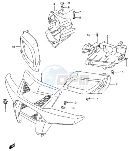 LT-A500X drawing FRONT GRILLE