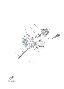 YFM700FWBD KODIAK 700 EPS (BGFD) drawing HEADLIGHT