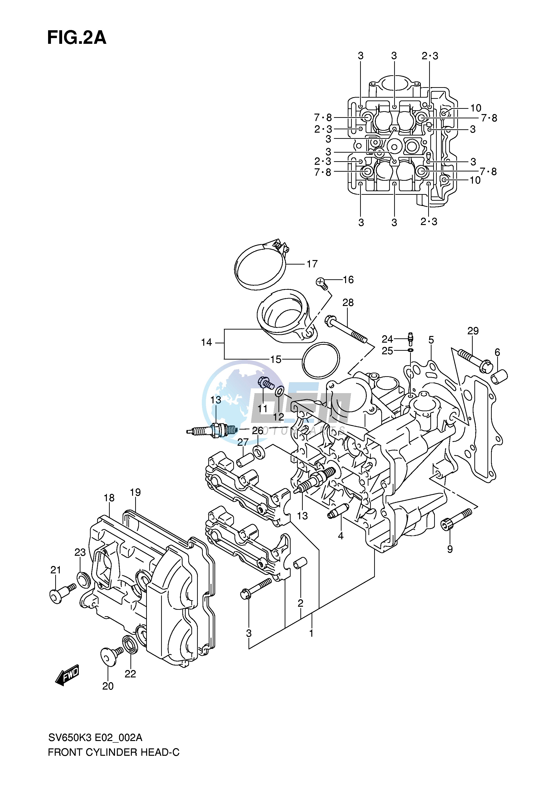 FRONT CYLINDER HEAD (MODEL K7)