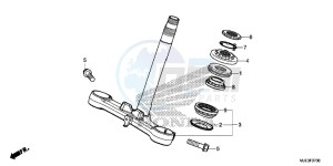 CBR650FAH 2ED - (2ED) drawing STEERING STEM