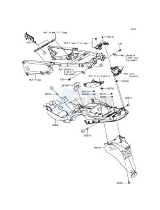 ZZR1400 ABS ZX1400FFFA FR GB XX (EU ME A(FRICA) drawing Rear Fender(s)