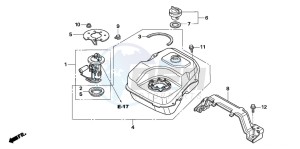 SH125S drawing FUEL TANK